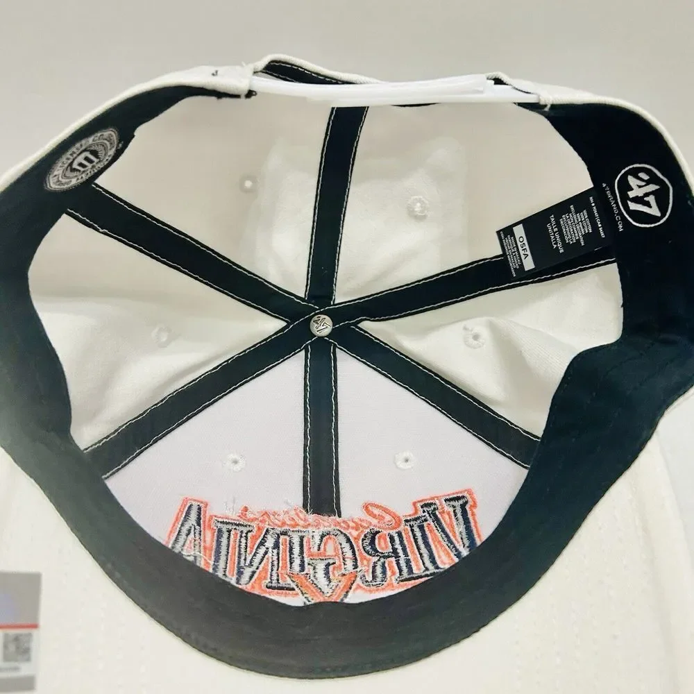 '47 Brand Virginia Cavaliers Keystone MVP‎ Snapback Hat Cap Adjustable White